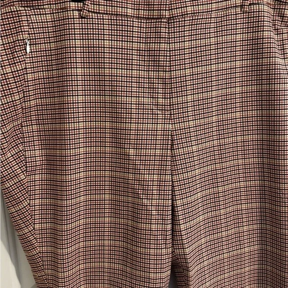 Lane Bryant Signature Fit 4-Season Ankle Pants Berry Plaid Stretch Plus Size 22 - Picture 4 of 14